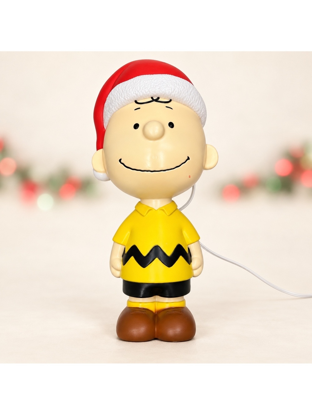 Peanuts Charlie Brown Santa Hat Christmas Blow Mold